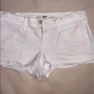 old navy White denim shorts